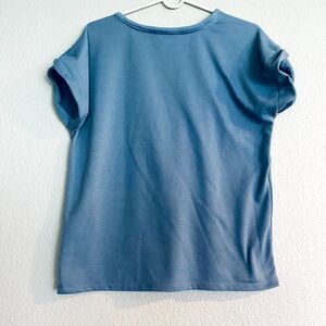 Lucky Brand Women's Dolman Cuffed Sleeve Boxy Tee